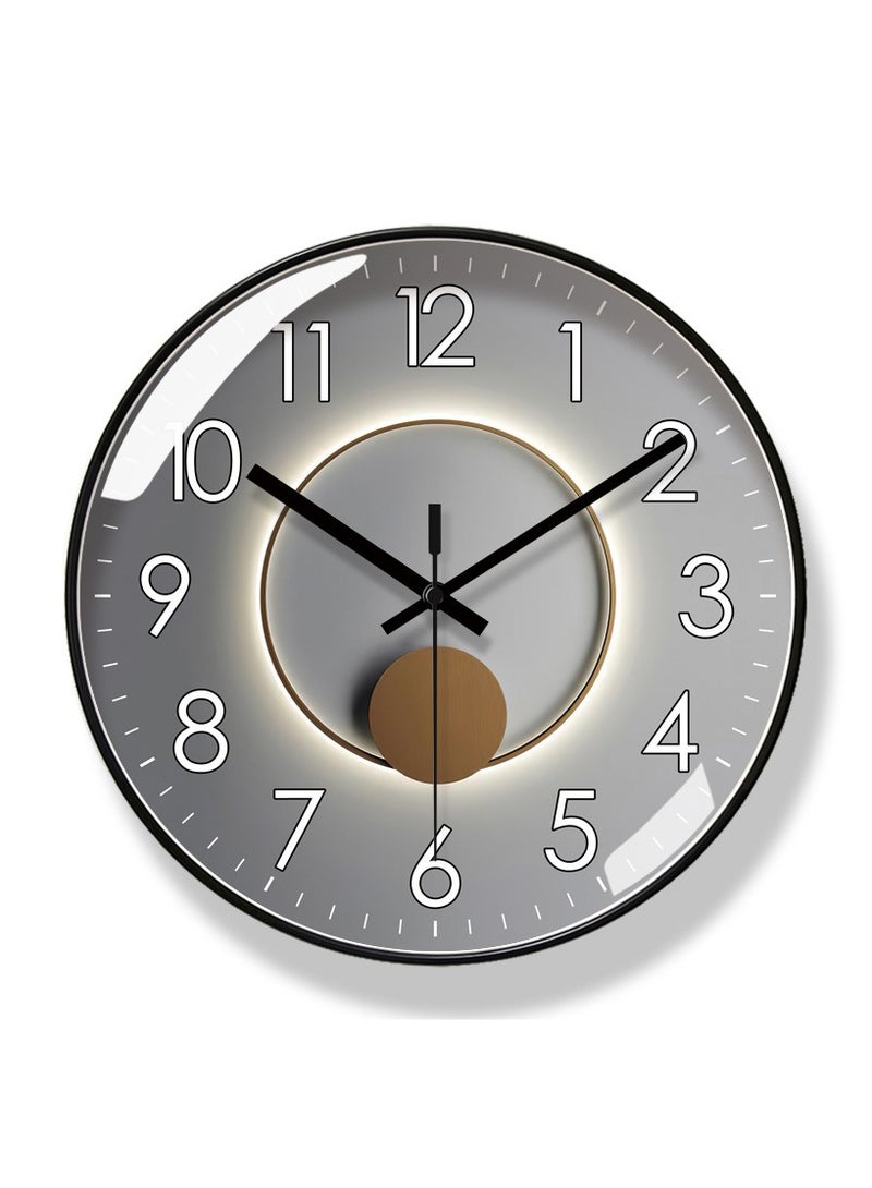 Wall Clock, 10-inch Silent Non-Ticking Round Classroom Clock, Battery Operated Easy to Read Decorative Wall Clocks,Stylish Kitchen Wall Clock - Image 1