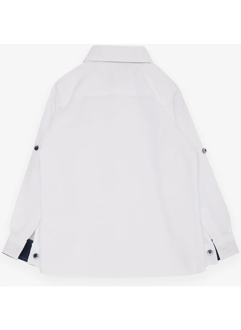 Breeze Girls & Boys Baby Boy Shirt Buttoned Bow Tie 9 Months - 3 Years, White