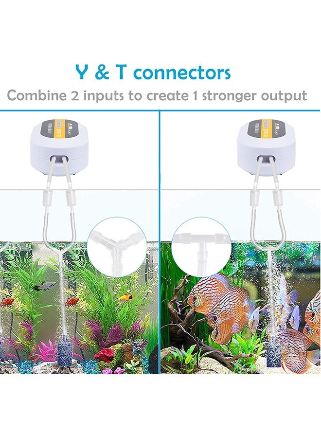 Aquarium Airline Tubing Connectors Plastic Inline Valve, Fish Tank Air Pump Connector, 40-Piece - Image 4