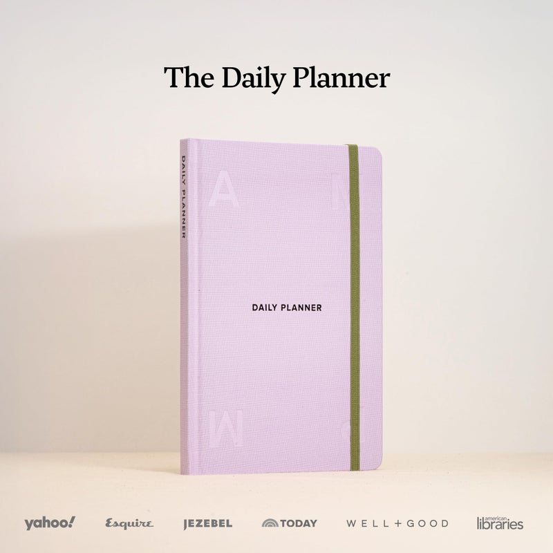 Kunitsa Co. Undated Planner - Hardcover, with Habit Tracker & Goal Setting - Daily, 120 Days, Start Anytime (Lavender) - Image 2