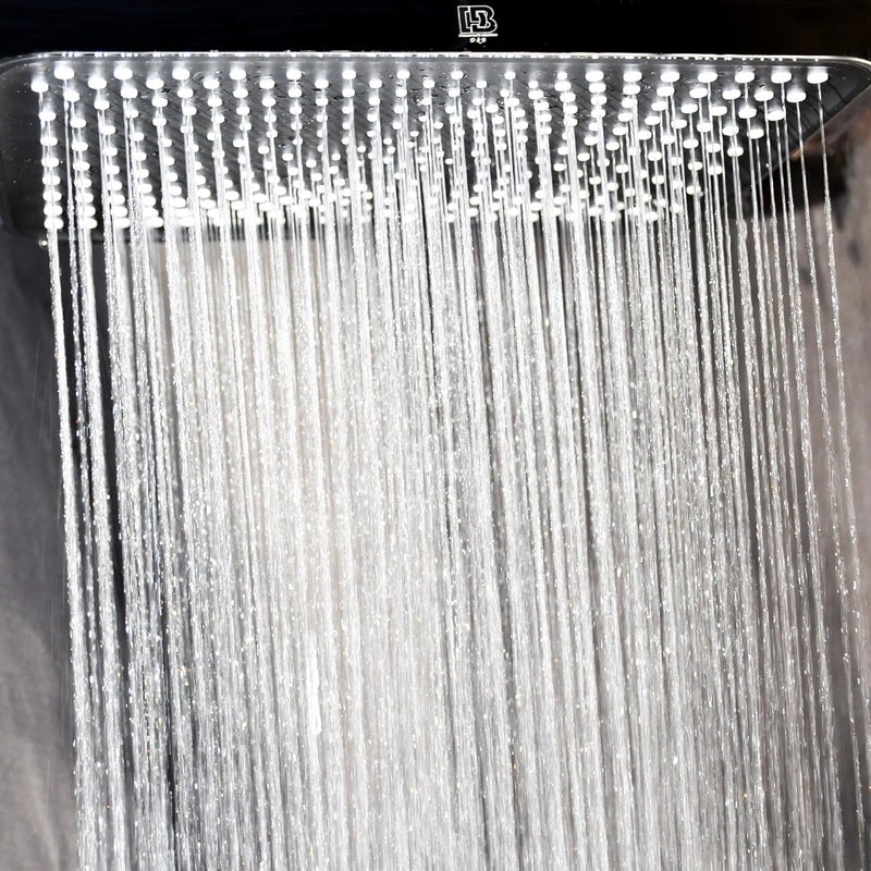 D&B Italian Bath Solution DB BATHWARE RIPPLE Premium 8x12 Inch Slim Rain Shower Head Luxury Design for Modern Bathrooms Shower Head - Image 4