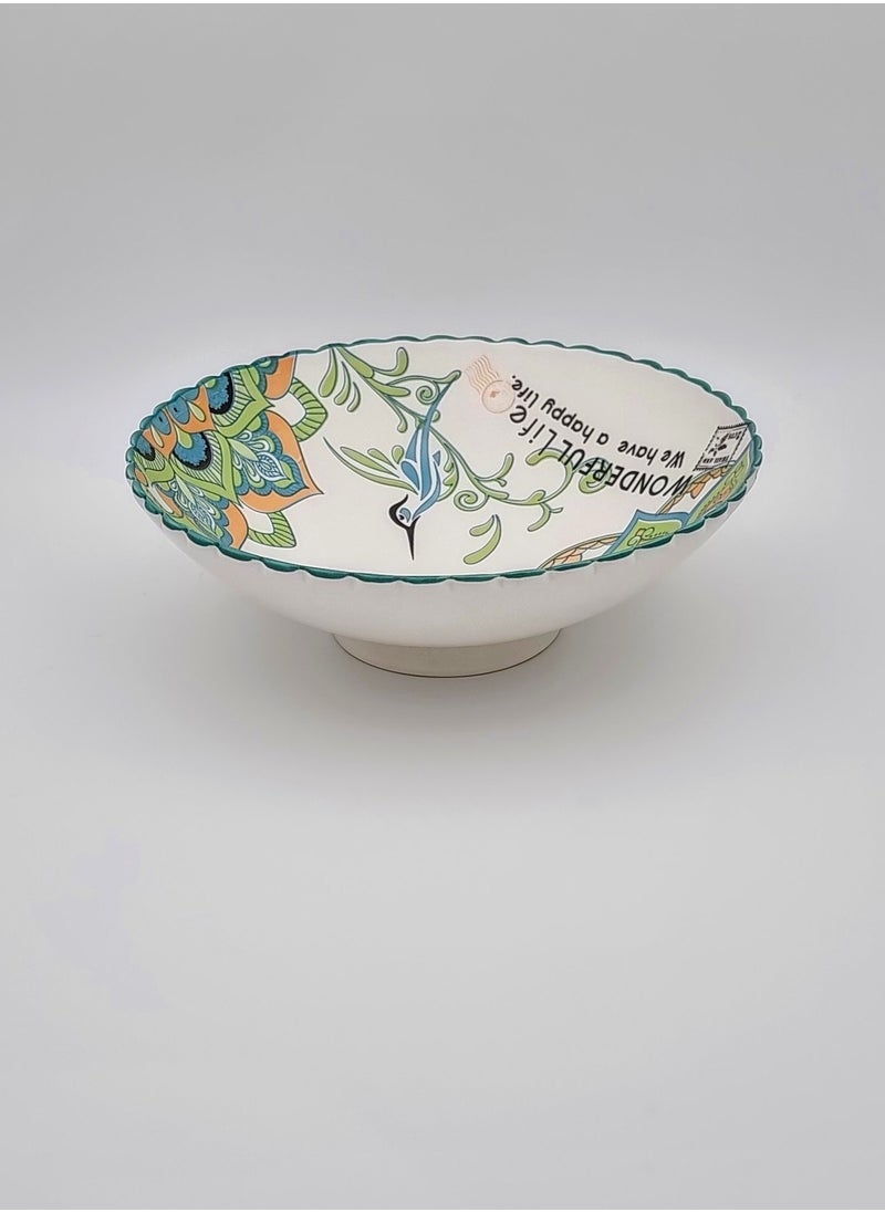 Generic A Hollow Circular Serving Dish Featuring Beautiful And Appropriate Decorations And Engravings 