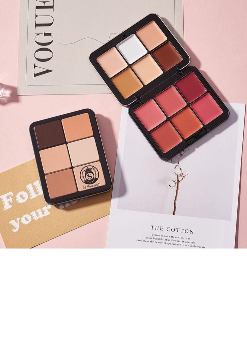 Creamy Blush Palette with Concealer 12 Colors Multicolour