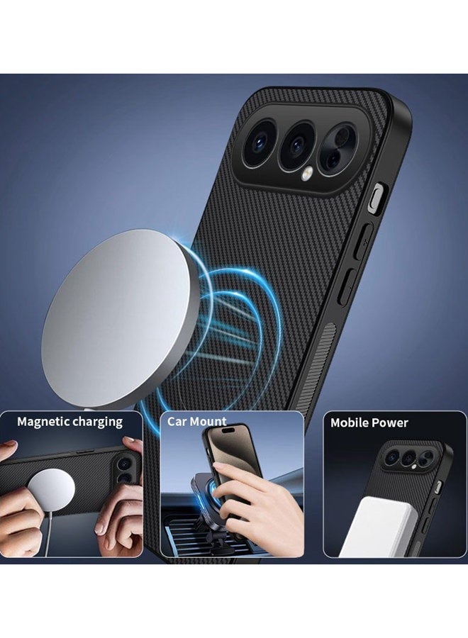 Magnetic Case for Honor 500 Pro 5G , Premium Twill Texture Case, Raised Camera Lens Protection，Military Grade，Fashion Shockproof Honor 500 Pro Cover ，Comfortable Touch - Image 5