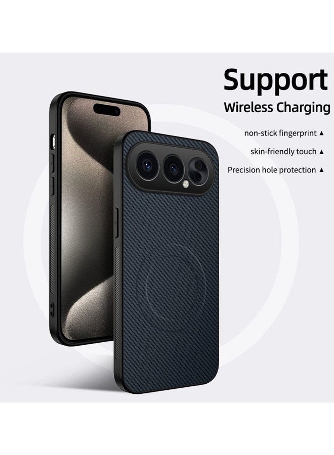 Magnetic Case for Honor 500 Pro 5G , Premium Twill Texture Case, Raised Camera Lens Protection，Military Grade，Fashion Shockproof Honor 500 Pro Cover ，Comfortable Touch - Image 2