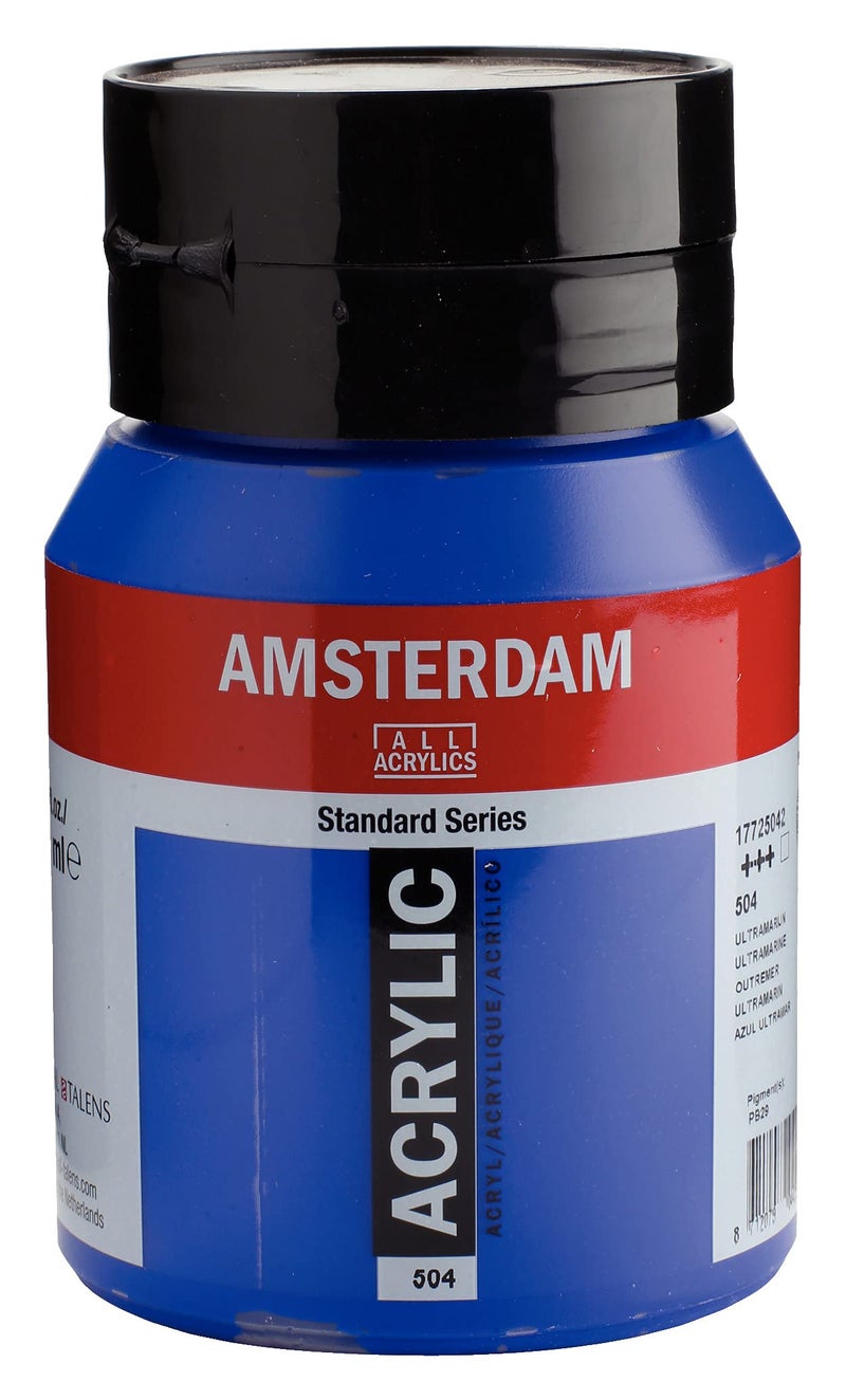 Amsterdam Standard Series Acrylic Jar 500 ml Ultramarine 504 17725042