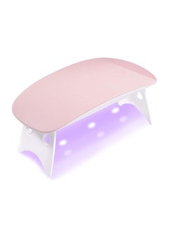 Salmue 2 Colors Nail Dryer, Portable Nail Dryer, Mini Compact Gel Nail Dryer Light Curing LED UV Gel Nail Polishes Professionally Manicure Pedicure Gel Nail Starter Kit(Pink) 