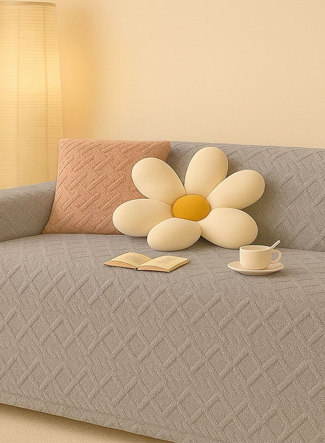 غطاء كنبه جاكار،260*180 سم، جراي - Image 3