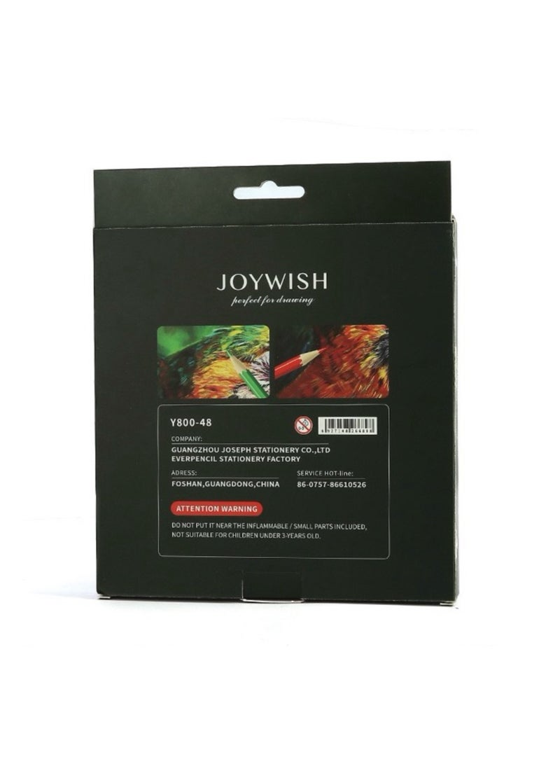 JOYWISH 48-Piece Colored Pencils Set, Multicolor Oil-Based Drawing Pencils – Smooth Flow, Non-Toxic, for Students & Artists  - Image 2