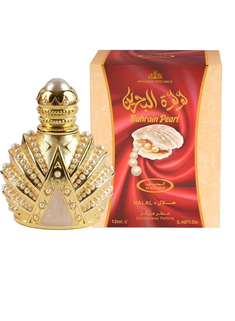 Oud Khaleeji Attar Bahrain Pearl 12ML – Sweet Arabic Attar Perfume Oil – Non-Alcoholic Long Lasting Halal Fragrance for Men & Women – Oriental Concentrated Perfume - Image 4