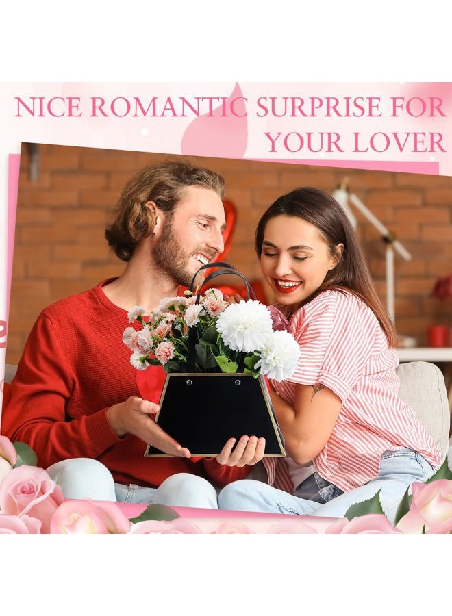 Noveread 24 قطعة أكياس باقة زهور بالجملة لتزيين حفلات الزفاف والمناسبات مع صندوق زهور قابل للحمل - Image 5