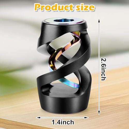 Apqdw Kinetic Spinning Desk Toy Upgraded Kinetic Desk Toys Fidget Toys for Adults Desk Fidgets for Adults Black - Image 5