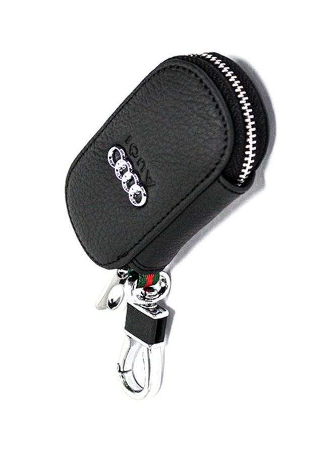 نيبمينينت حافظة مفاتيح مزينة بطبعة تحمل شعار "Audi" مع خطاف بقفل زنبركي - Image 4