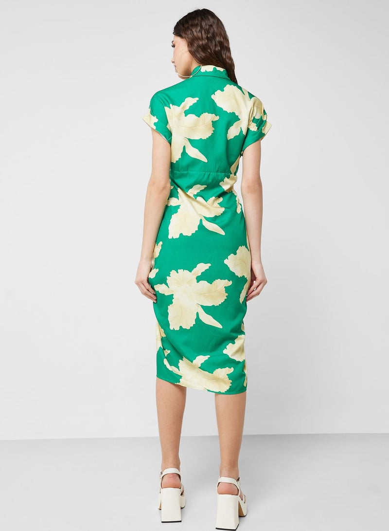 جينجر فستان بطبعة زهور - Image 2