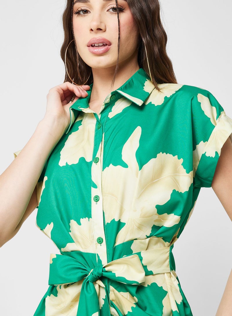 جينجر فستان بطبعة زهور - Image 3