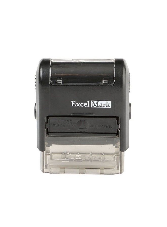 ExcelMark Discard Self Inking Rubber Stamp Red Ink (Excelmark A1539) - Image 3