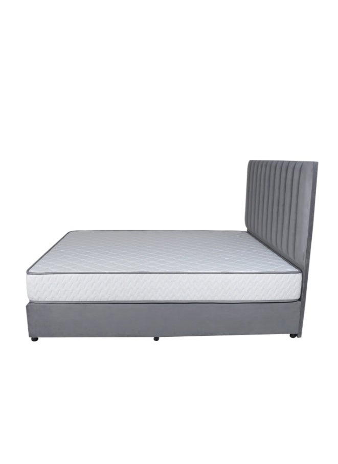 Bed and Mattress Zone Opulence Upholstered Bed 200 X 180 King Size Grey Color  - Image 3