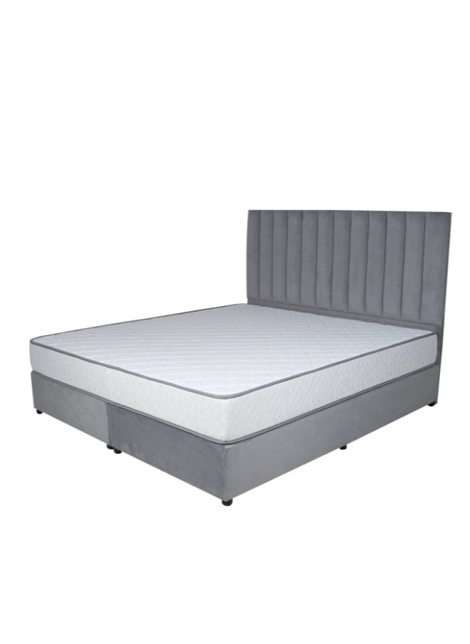 Bed and Mattress Zone Opulence Upholstered Bed 200 X 180 King Size Grey Color  - Image 2