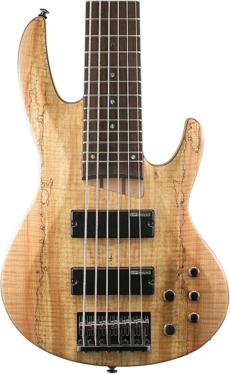 ESP جيتار باص كهربائي ESP LTD B206SM 6 أوتار من خشب القيقب المتناثر بتشطيب طبيعي ساتان - Image 3