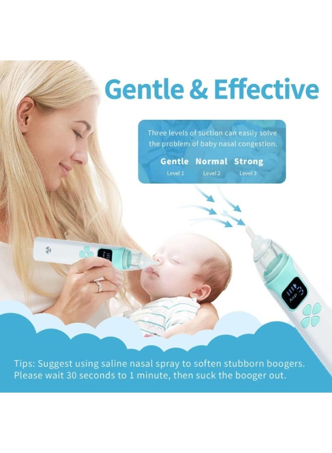 Kimaya Electric Silent Baby Nasal Aspirator Automatic Nose Cleaner With Silicone Nose Tips Music Soothing Function Rechargeable Portable Nasal Aspirators (Pink) - Image 2