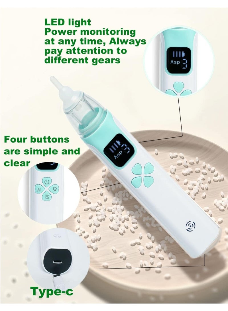 Kimaya Electric Silent Baby Nasal Aspirator Automatic Nose Cleaner With Silicone Nose Tips Music Soothing Function Rechargeable Portable Nasal Aspirators (Pink) - Image 5