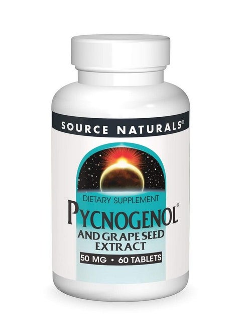 Pycnogenol & Grape Seed Extract 50 Mg Dietary Supplement 60 Tablets