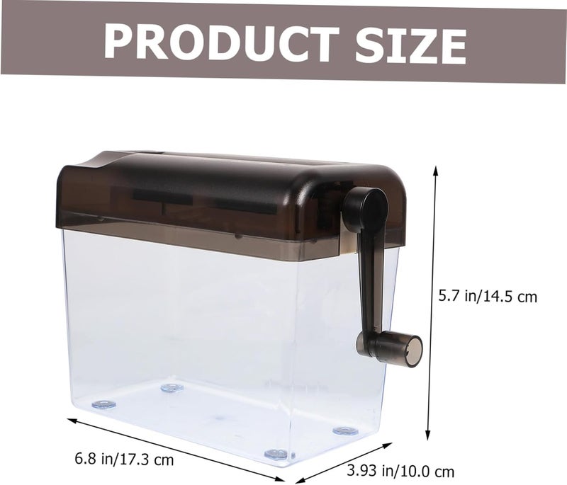 Compact Manual Paper Shredder Portable Small Desktop Cutter for Home Office Use Lightweight Hand Crank Design for Secure Document Protection - Image 2