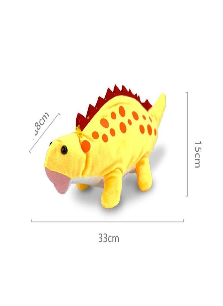 Eckek - Organizer Animal Dinosaur Student Pen Bag Plush Pencil Bag Dinosaur Pencil Case Storage Bag - Image 1