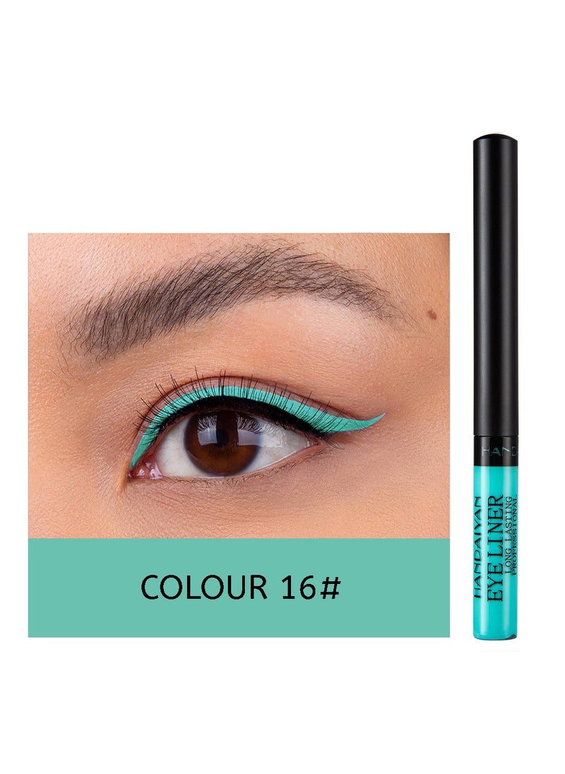 Handaiyan Waterproof Eyeliner color Liquid Liner Matte Finish Professional Makeup Long Lasting Quick Smudge Proof Hyper Drying Resistant Stay All Day Waterline Winged Instant Result  - Image 2