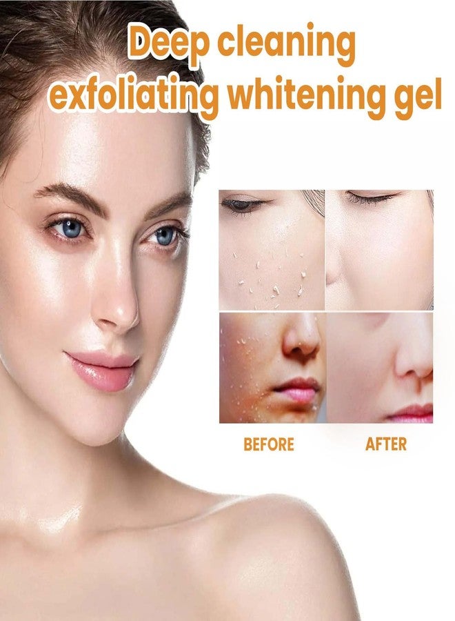 Omexry Orange Exfoliating Gel Scrub, Deep Cleansing Moisturizing Scrub with Enzymes, Purifying Exfoliating Gel for Face & Body, Facial Exfoliator Cleanser to Remove Blackheads (1PC, 1 - Image 2