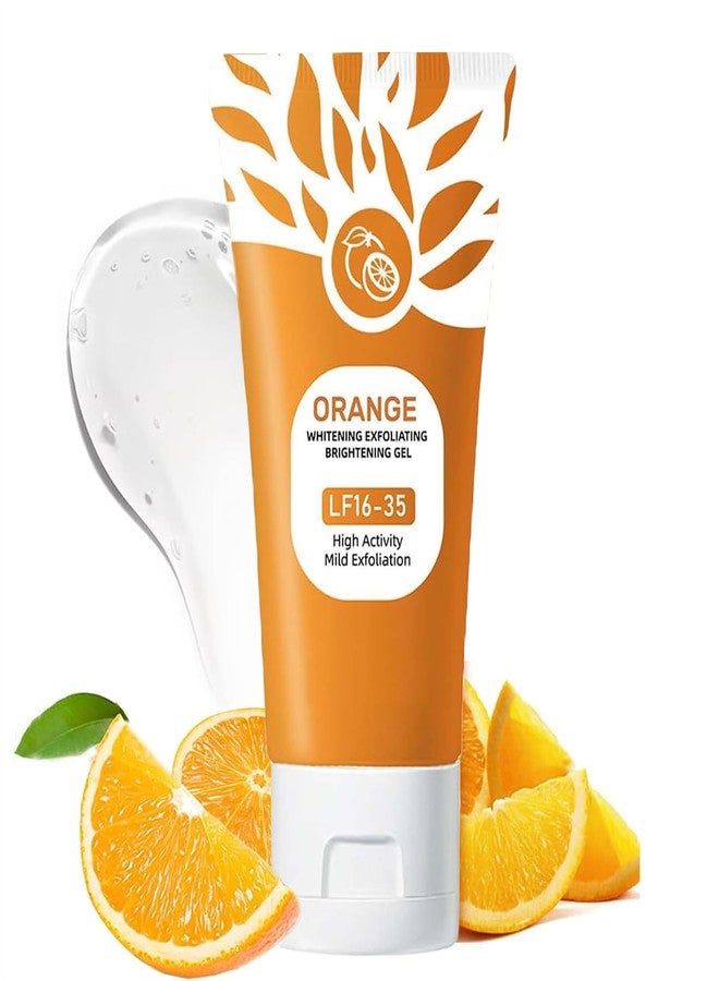 Omexry Orange Exfoliating Gel Scrub, Deep Cleansing Moisturizing Scrub with Enzymes, Purifying Exfoliating Gel for Face & Body, Facial Exfoliator Cleanser to Remove Blackheads (1PC, 1 - Image 1