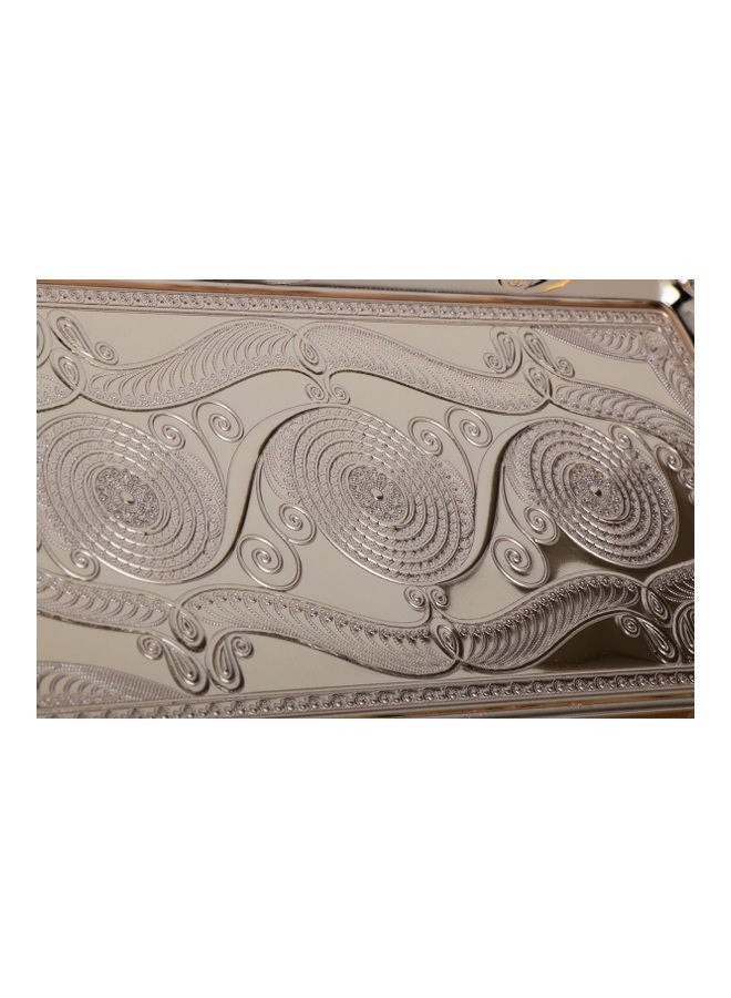 Squalo Modern Decorated Tray Gold 17x33cm - Image 4
