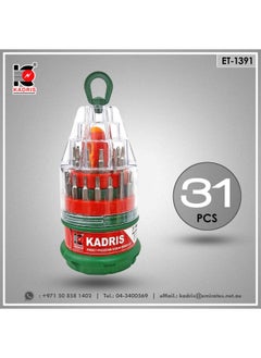 KADRIS Screwdriver Set ET1391, 31Pcs Magnetic Screwdriver Driver Bits Set, Non-Slip Drill Head Bits Screw Extractor Cross Slot Screwdriver for Power Screwdriver  - Image 5