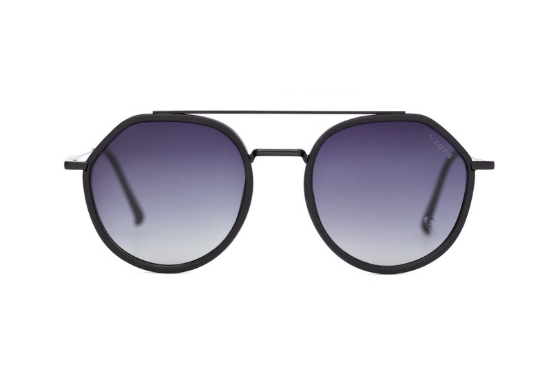 VEGAS Full Rim Hexagon Unisex Grey  Sunglasses V2073 S C3 - Image 2