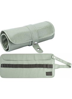 Hobi Market Art Faux Leather Roll Pen Holder 36 Compartments Pastel Mint Green  - Image 1