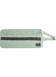 Hobi Market Art Faux Leather Roll Pen Holder 36 Compartments Pastel Mint Green  - Image 2