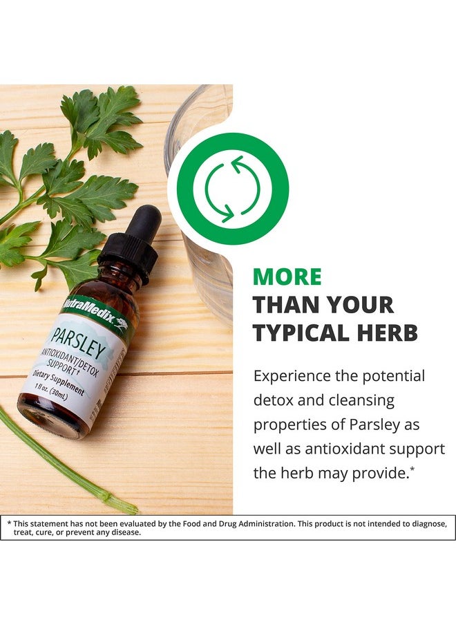 Nutramedix - Parsley Liquid Drops Parsley Extract Supplement For Detox Antioxidant And Cleansing Support May Help Ease Herxlike Reactions And Support A Healthy Inflammatory Response (1Oz / 30Ml) - Image 1