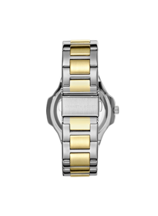 KENNETH SCOTT Women's Watch, Analog Display and Stainless Steel Strap - K24507-TBTW, Silver  - Image 3