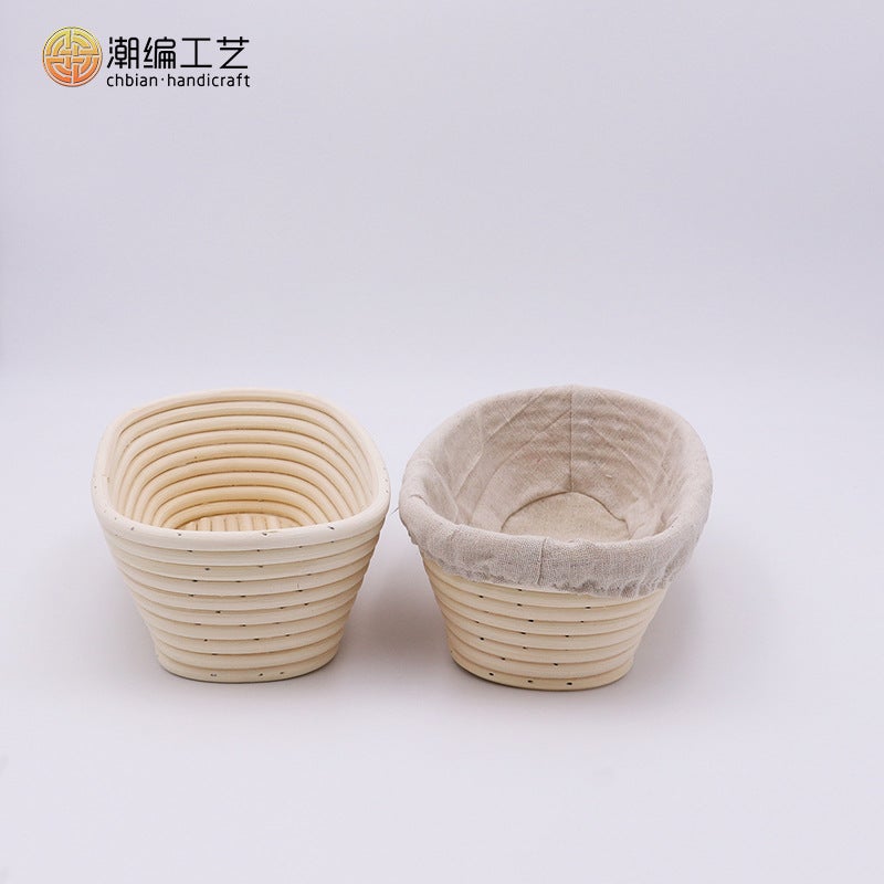 Factory Indonesian Vine Woven European Bread Fermentation Basket Bread Tools Round Mold European Bread Fermentation Basket - Image 1
