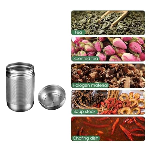 Jubobu Tea Infuser with Tray Fine Mesh Strainer for Loose Leaves & Herbal Teas, Durable & Easy-Clean Green Tea Filter for Mugs & Teapots Premium 304 Stainless Steel - Image 3