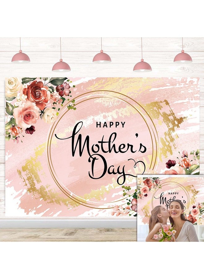 BUTEN Happy Mother'S Day Party Backdrop 7X5Ft I Love Mom Photography Background Pink Flower Women Queen'S Day Thanks Mama Banner Photo Props - Image 2