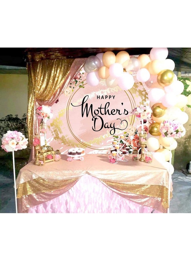 BUTEN Happy Mother'S Day Party Backdrop 7X5Ft I Love Mom Photography Background Pink Flower Women Queen'S Day Thanks Mama Banner Photo Props - Image 5
