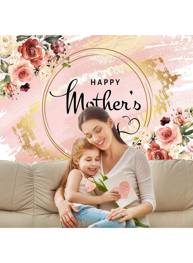 BUTEN Happy Mother'S Day Party Backdrop 7X5Ft I Love Mom Photography Background Pink Flower Women Queen'S Day Thanks Mama Banner Photo Props - Image 4