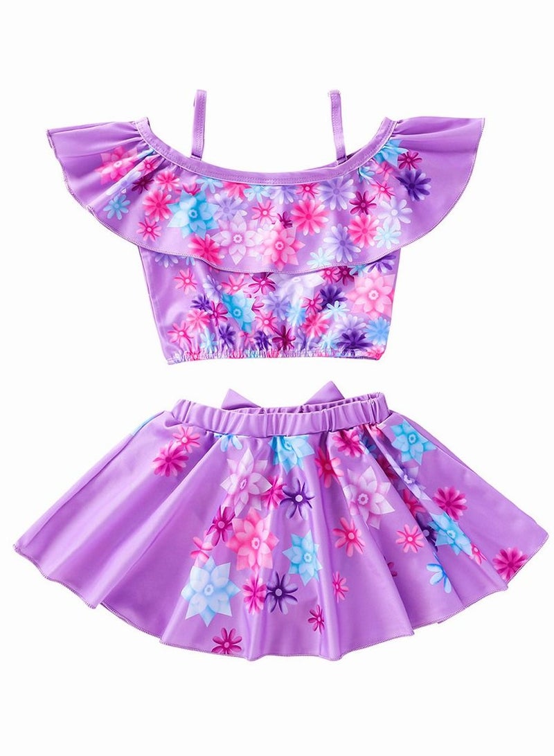 Generic Swimsuit Short Sleeve Swimsuit Kids Swimwear Water Sports Bathing Suits With Skirts Beach Summer Cosplay Daily Clothing  - Image 2