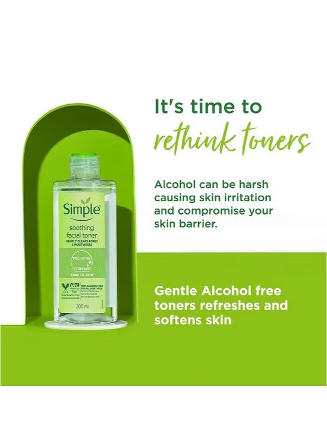 simple Kind To Skin Soothing Facial Toner 200Ml | Keeps Skin Toned & Refreshed And Restores The Skin'S Natural Ph Level | For All Skin Types - Image 4