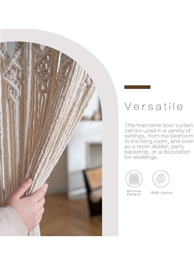 انتيكيانو ستارة باب مكرمية كبيرة بنمط بوهيمي - Image 2