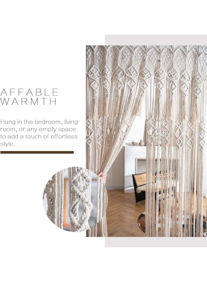 انتيكيانو ستارة باب مكرمية كبيرة بنمط بوهيمي - Image 1