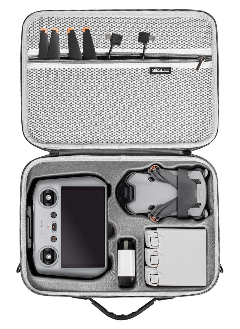 SYOSI - Mini 4 Pro Carrying Case, Portable Travel Bag for DJI Mini 4 Pro Fly More Combo (DJI RC 2 Controller), Drone Shoulder Bag - Image 1
