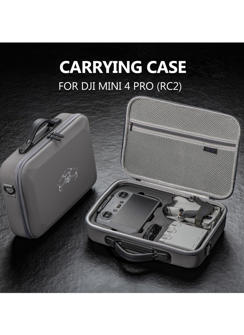 SYOSI - Mini 4 Pro Carrying Case, Portable Travel Bag for DJI Mini 4 Pro Fly More Combo (DJI RC 2 Controller), Drone Shoulder Bag - Image 1
