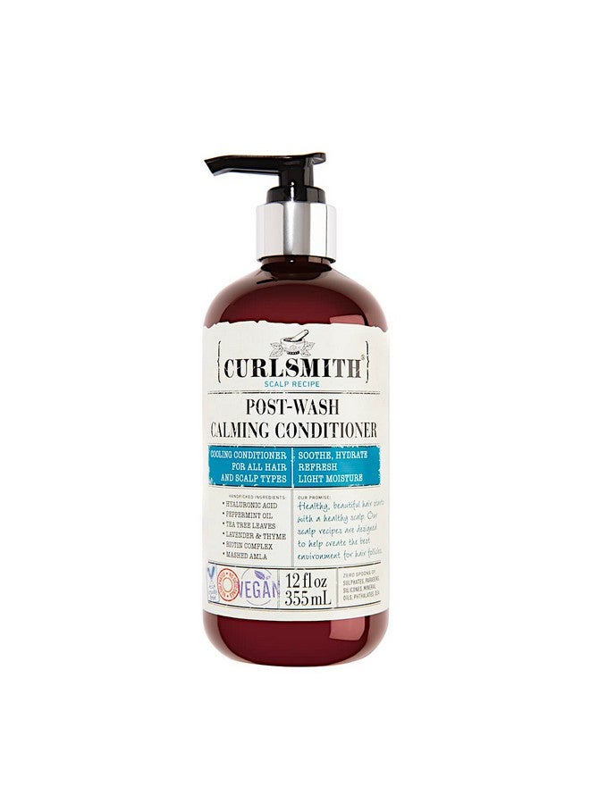 CURLSMITH Postwash Calming Conditioner Vegan Cooling Rinseout Conditioner For Any Hair Type Scalp Soothing (12 Fl Oz) - Image 2